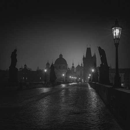 Dawn on Charles Bridge